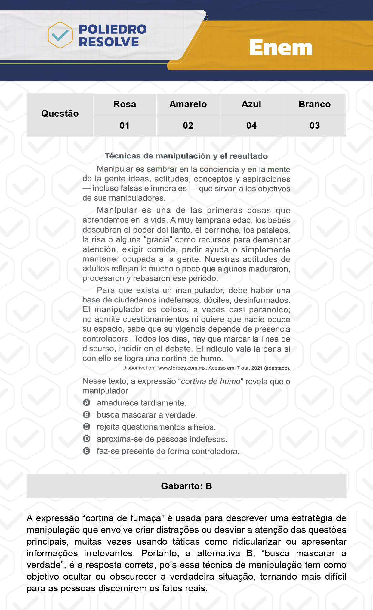 Questão 2 - 1º Dia - Prova Amarela - Enem 2023