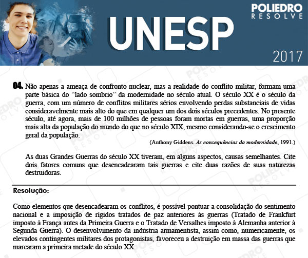 Dissertativa 4 - 2ª Fase - Unesp 2017