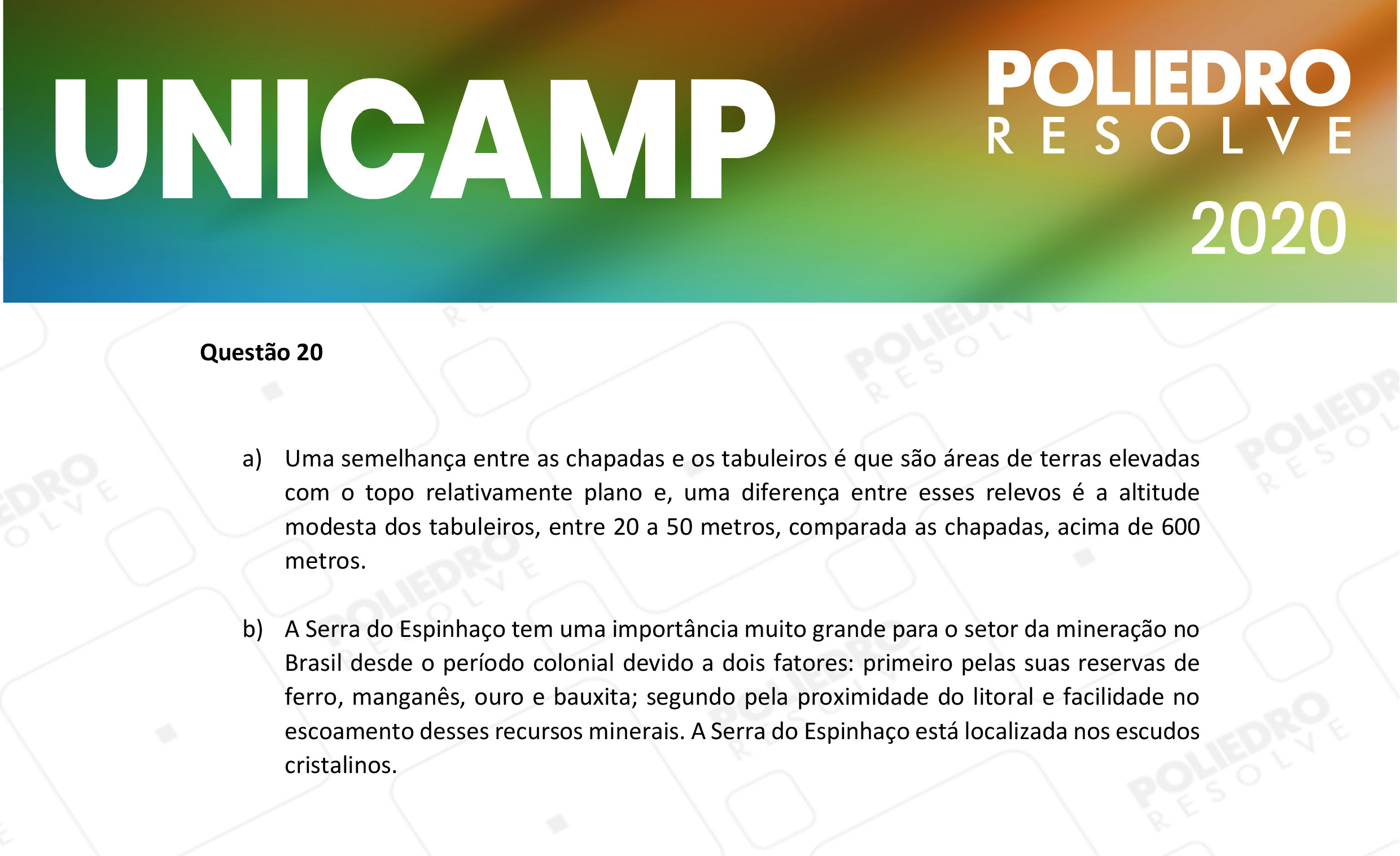 Dissertativa 20 - 2ª Fase - 2º Dia - Unicamp 2020