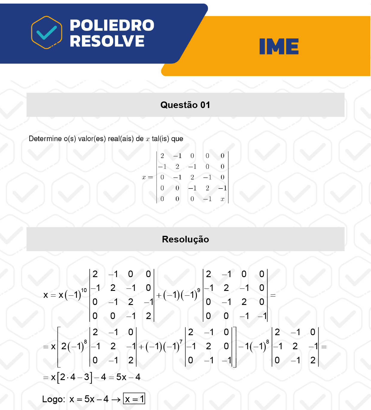 Dissertativa 1 - 2ª Fase - Matemática - IME 2023