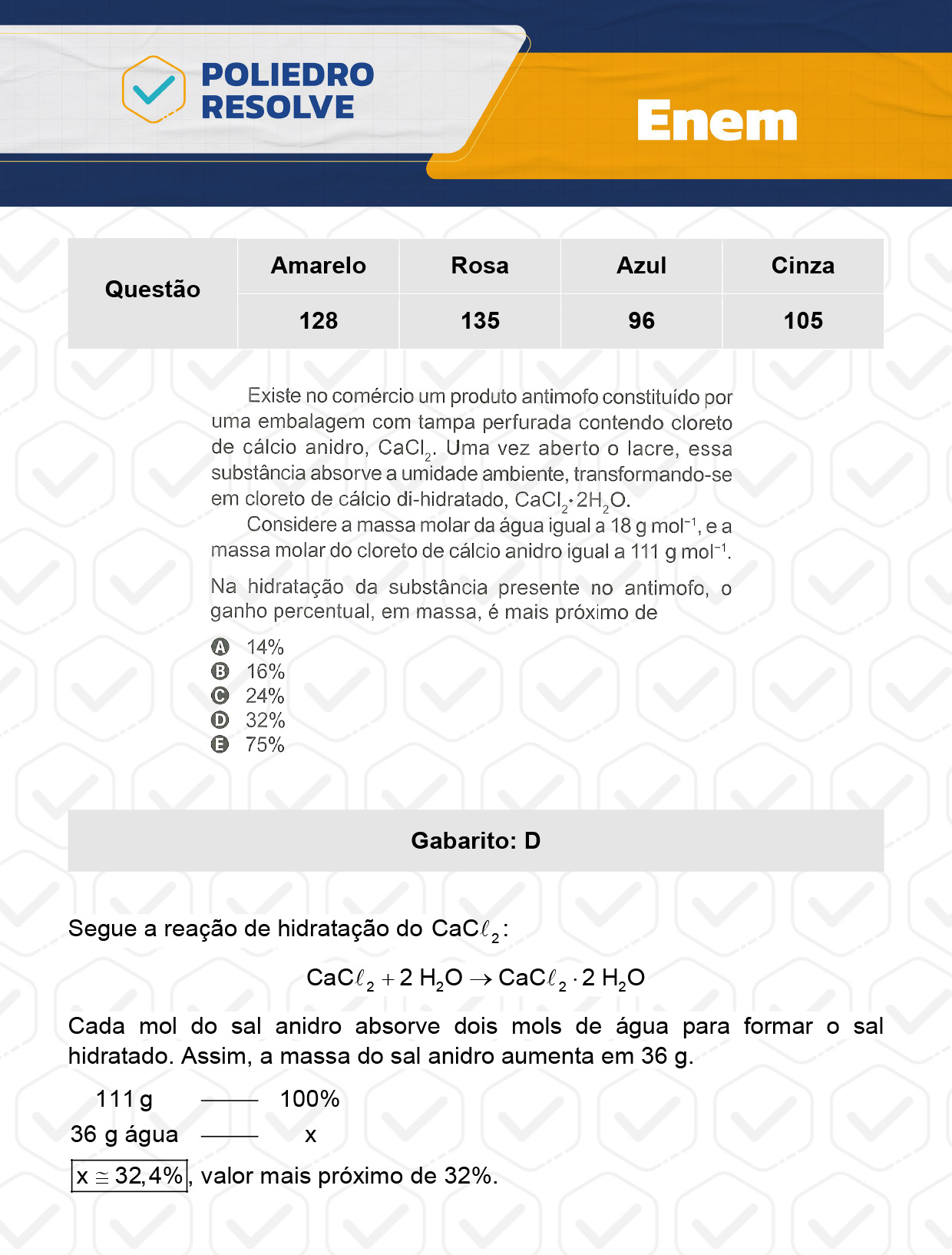 Questão 135 - ENEM 2023 - 12/11 - 2º Dia - Prova Rosa - ENEM 2023