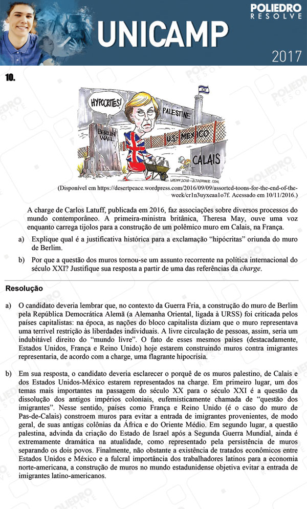 Dissertativa 10 - 2ª Fase 2º DIA - Unicamp 2017