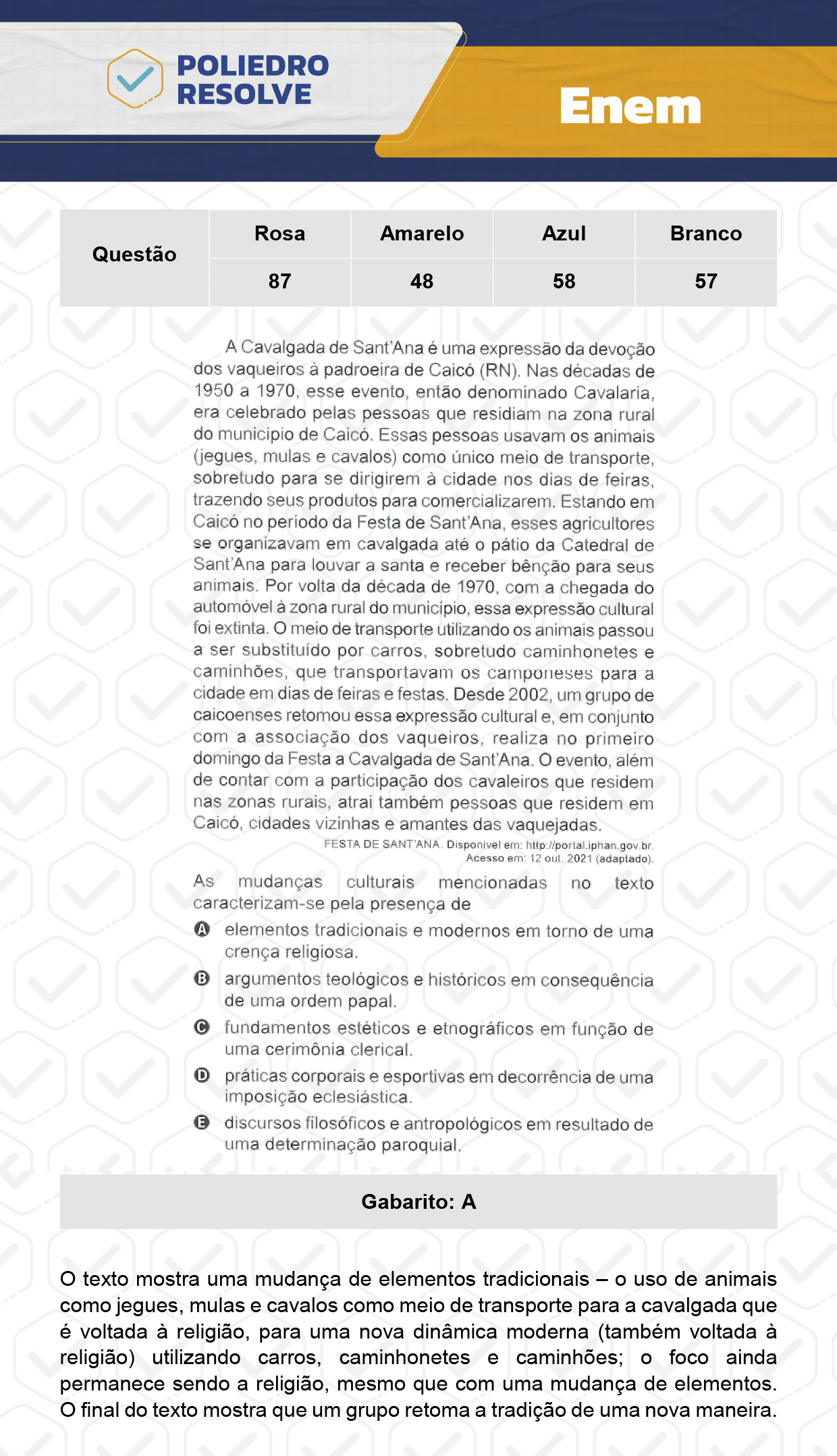 Questão 53 - 1º Dia - Prova Amarela - Enem 2023
