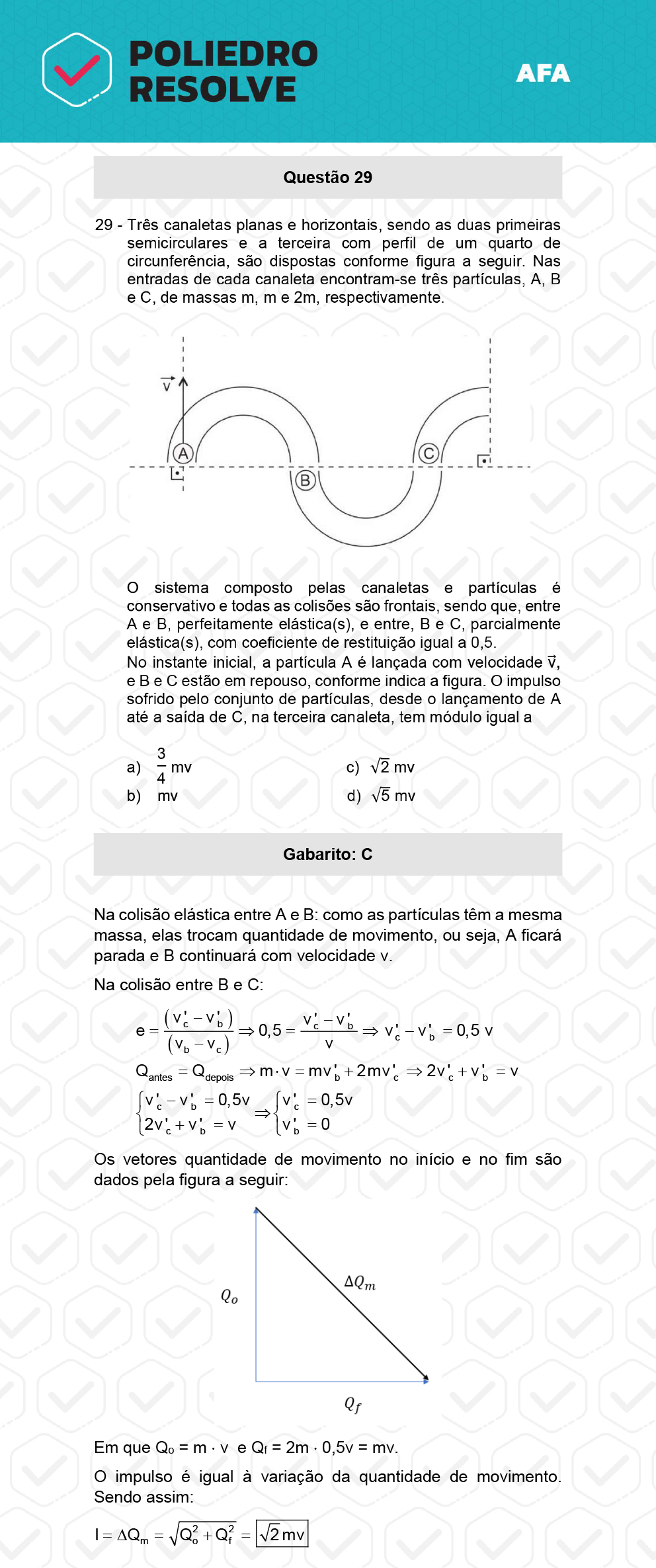 Questão 29 - Prova Tipo A - AFA 2023