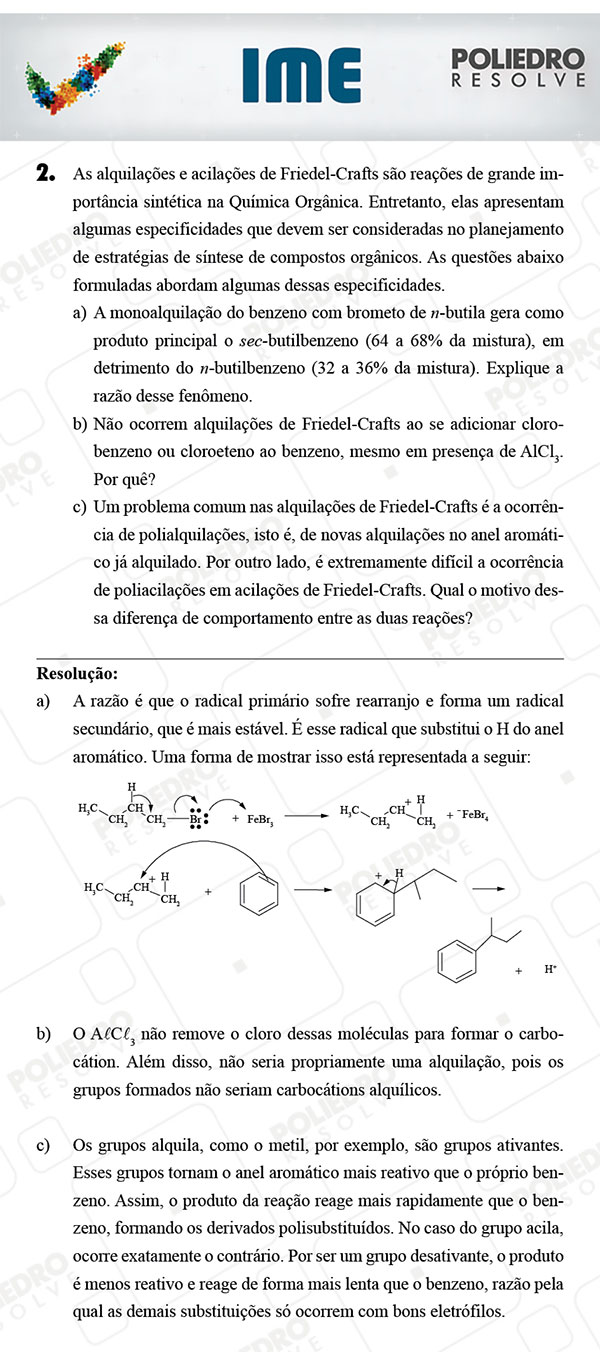 Dissertativa 2 - Química - IME 2018