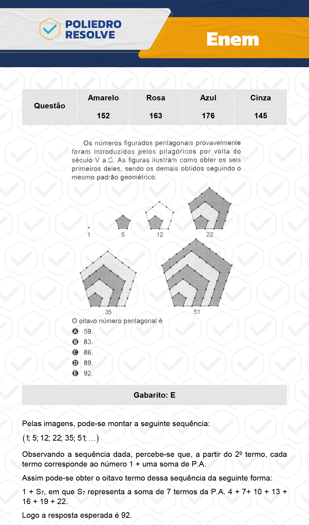 Questão 152 - Prova Amarela - Enem 2023