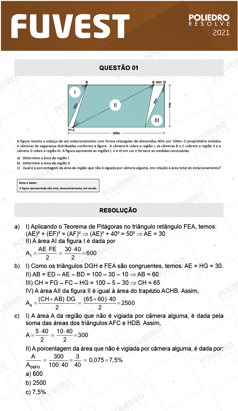 Dissertativa 1 - 2ª Fase - 2º Dia - Fuvest 2021