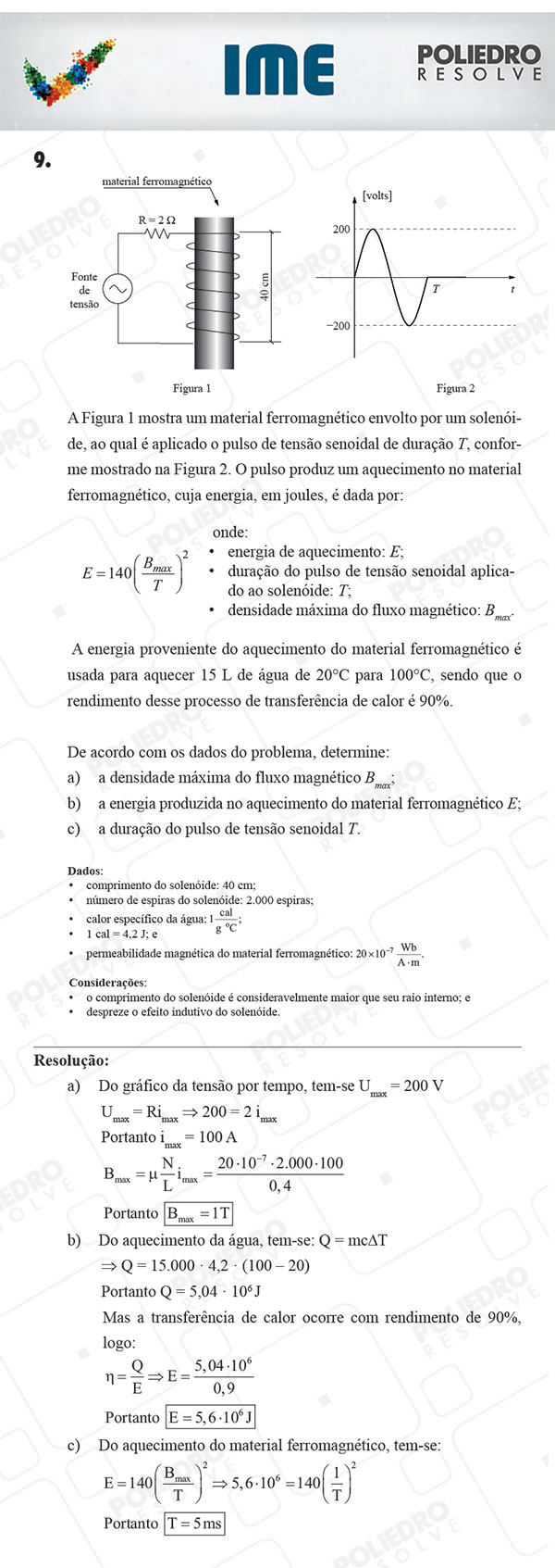 Dissertativa 9 - Física - IME 2018