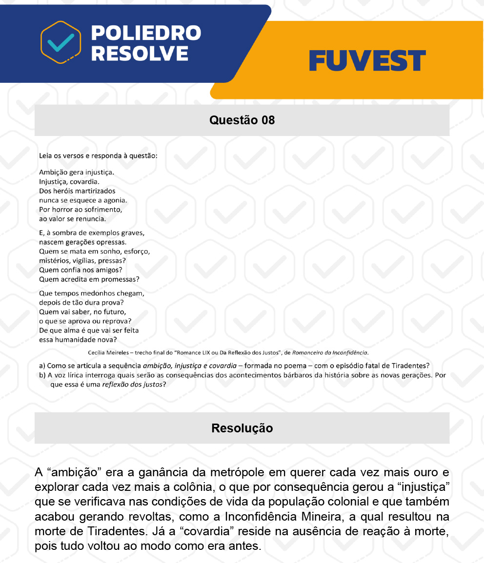 Dissertativa 8 - 2ª Fase - 1º Dia - Fuvest 2023