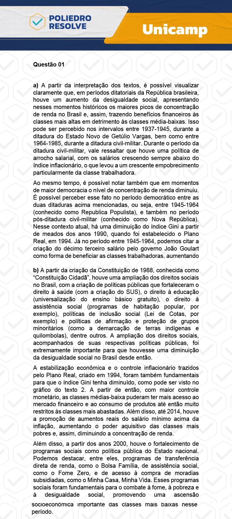 Dissertativa 1 - 2ª Fase - 2º Dia - Unicamp 2024