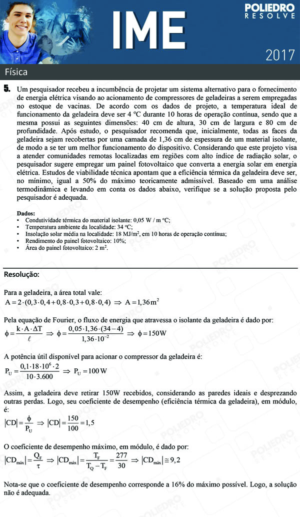 Dissertativa 5 - Física - IME 2017