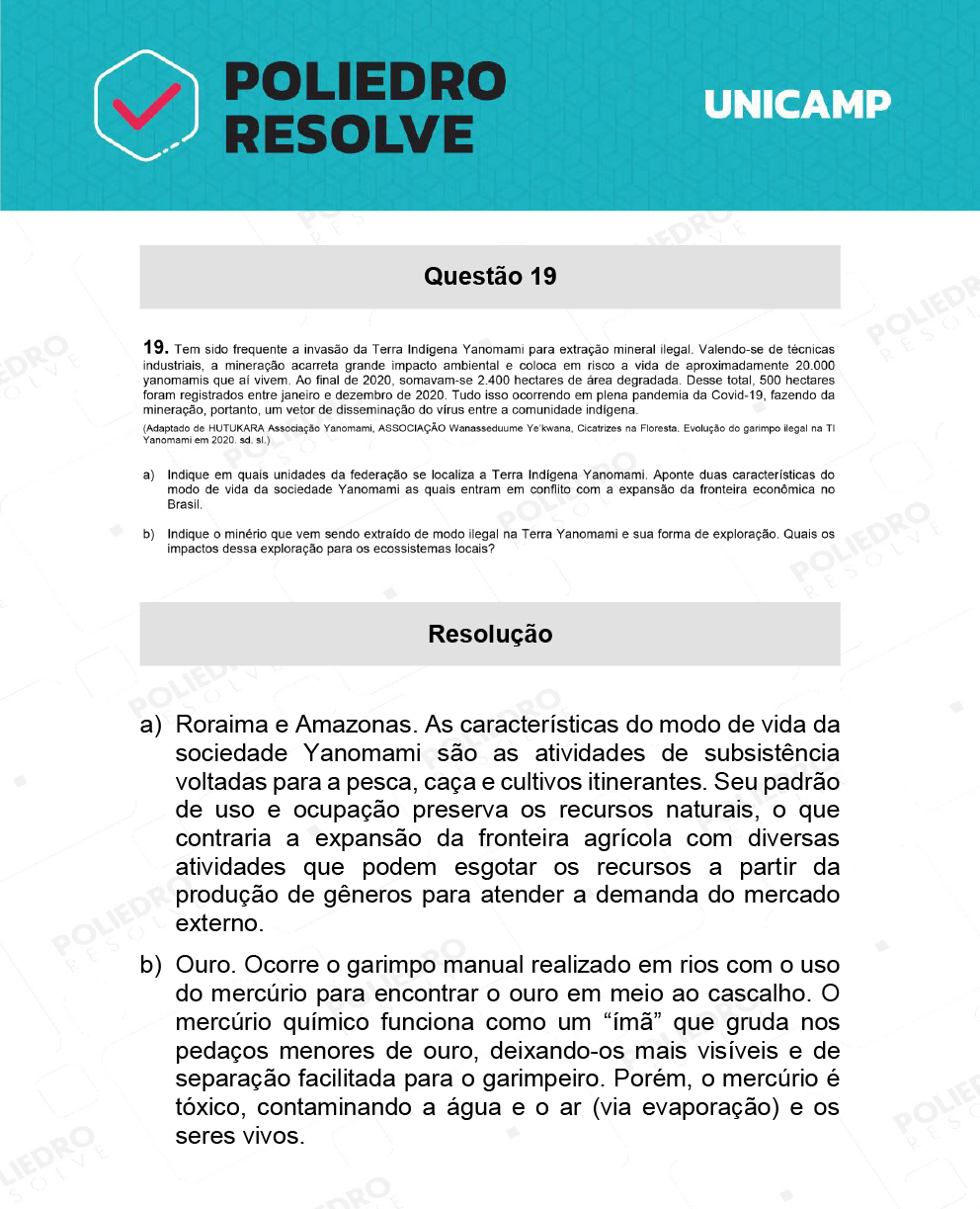 Dissertativa 19 - 2ª Fase - 2º Dia - Unicamp 2022