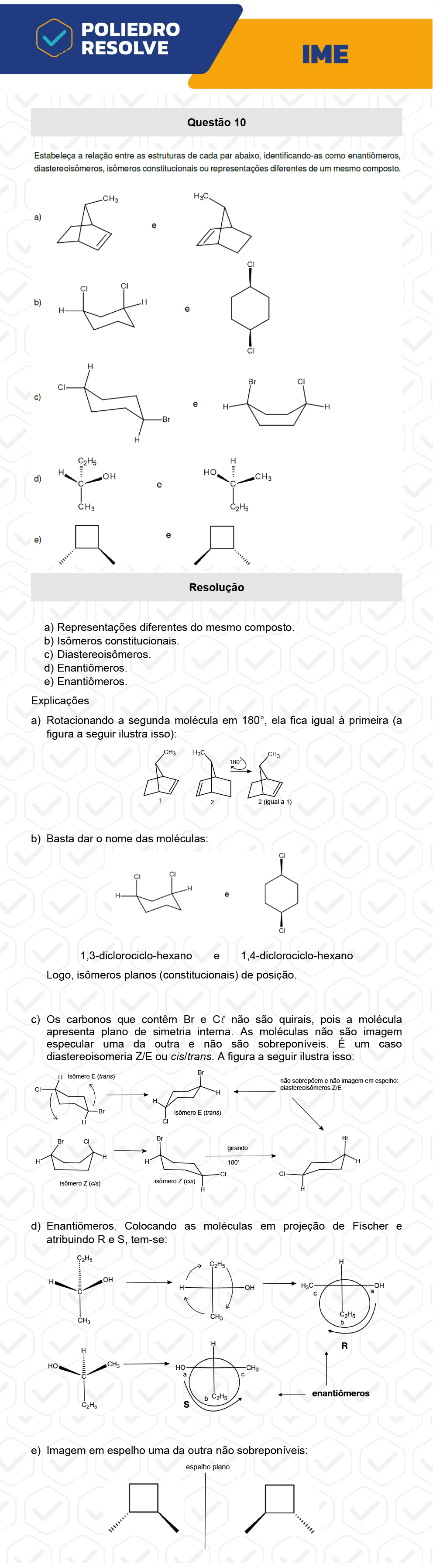 Dissertativa 10 - 2ª Fase - Química - IME 2023