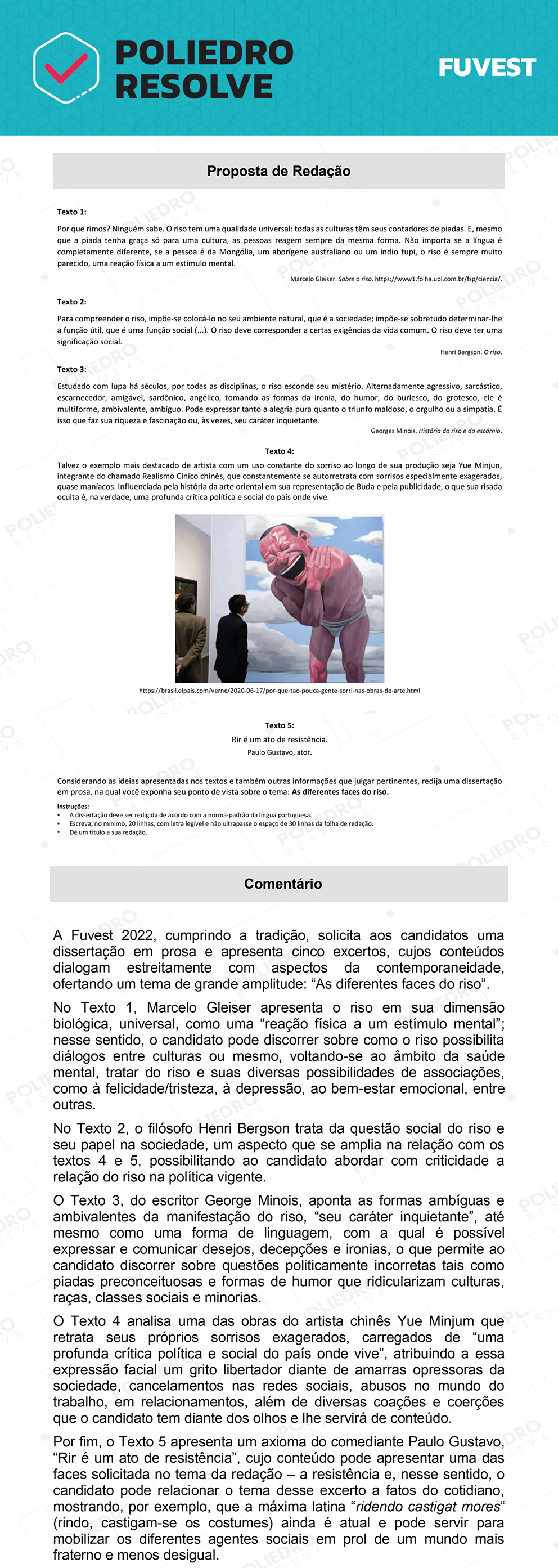 Redação - 2ª Fase - 1º Dia - FUVEST 2022