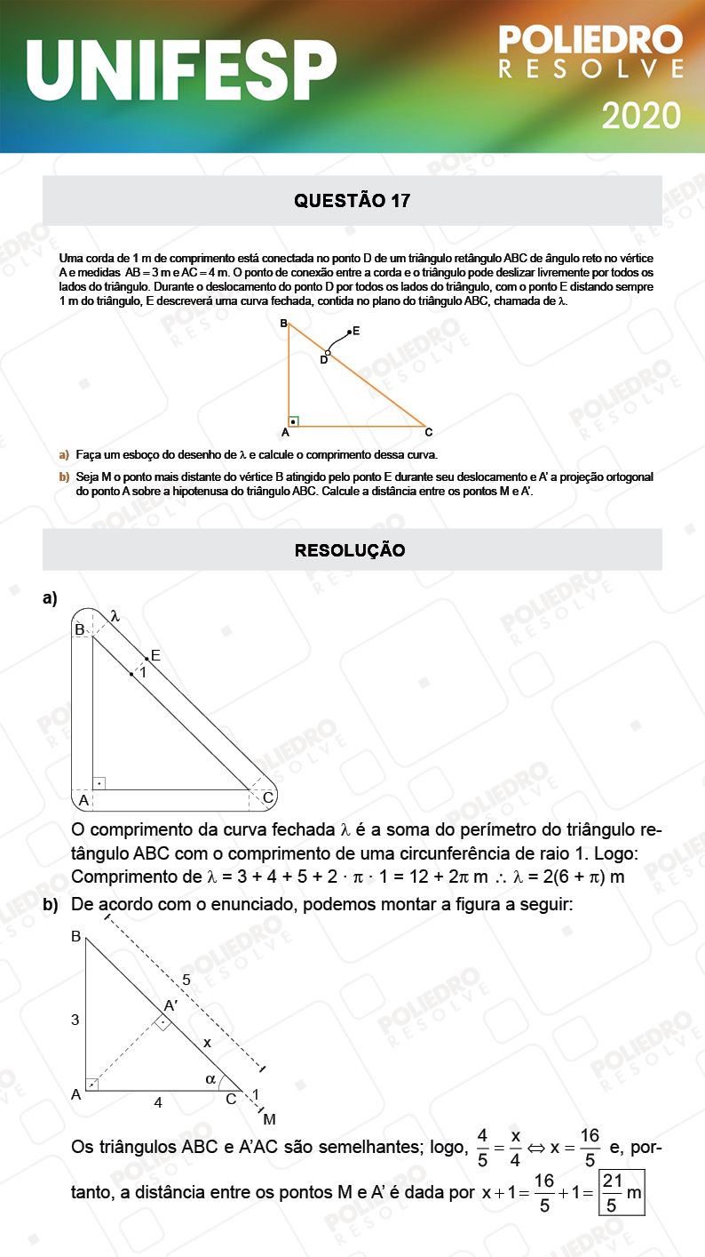 Dissertativa 17 - Fase única - 2º Dia - Unifesp 2020