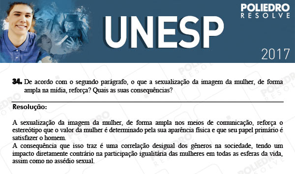 Dissertativa 34 - 2ª Fase - Unesp 2017