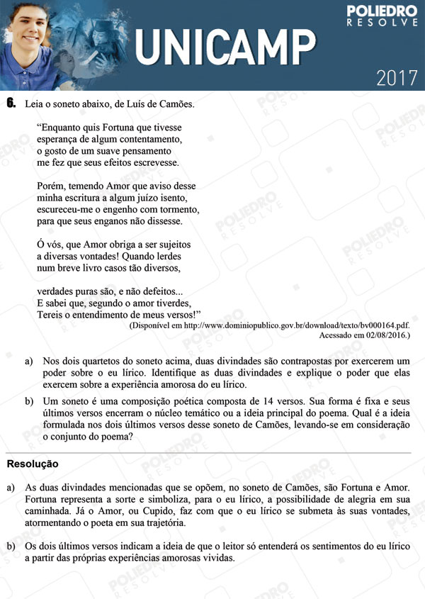 Dissertativa 6 - 2ª Fase 1º DIA - Unicamp 2017