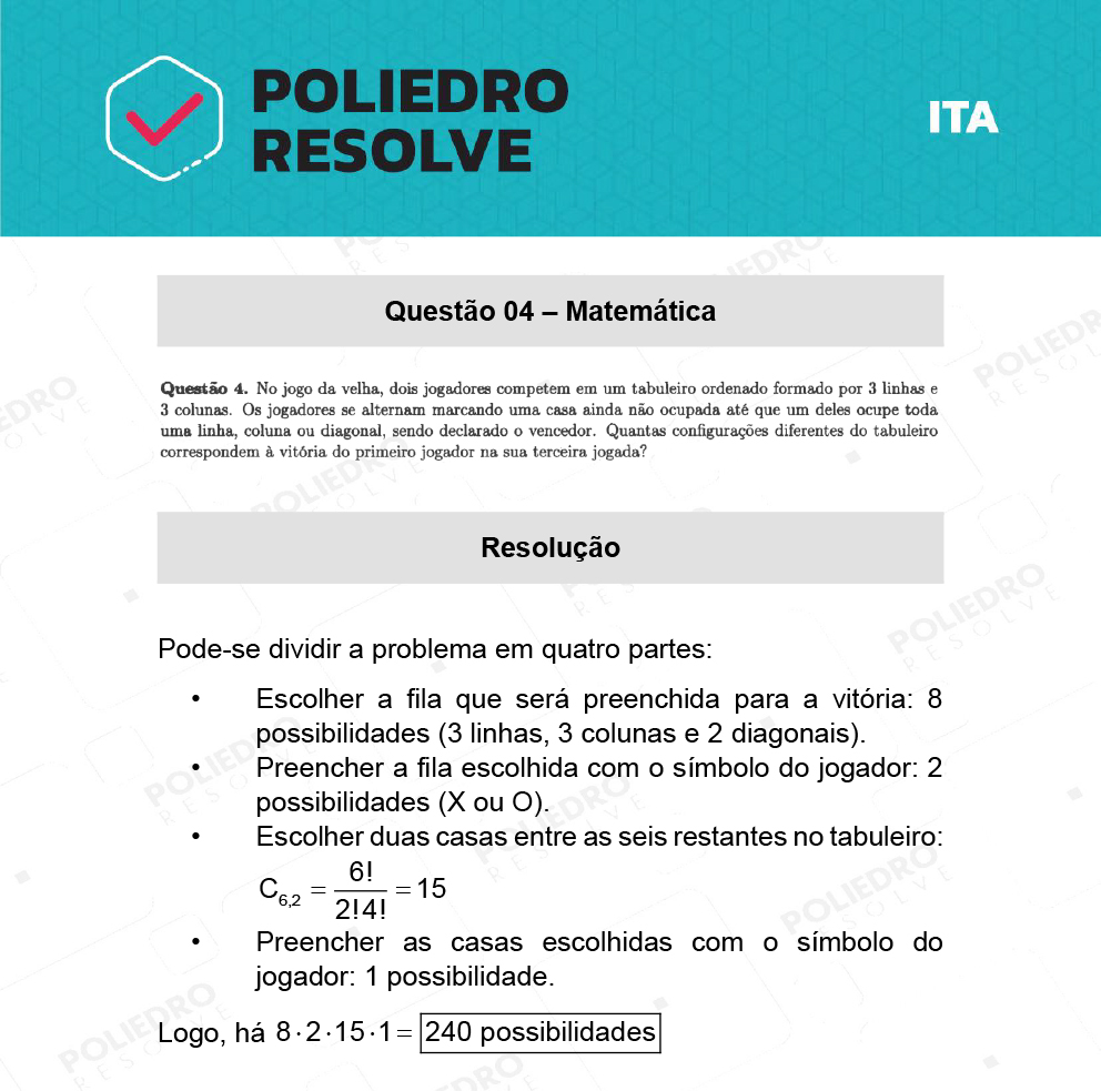 Dissertativa 4 - 2ª Fase - 1º Dia - ITA 2022