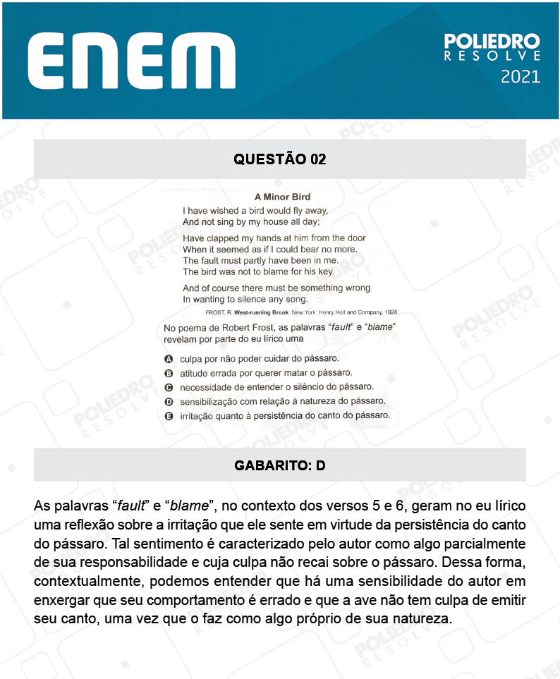 Questão 2 - 1º DIA - Prova Amarela - ENEM 2020