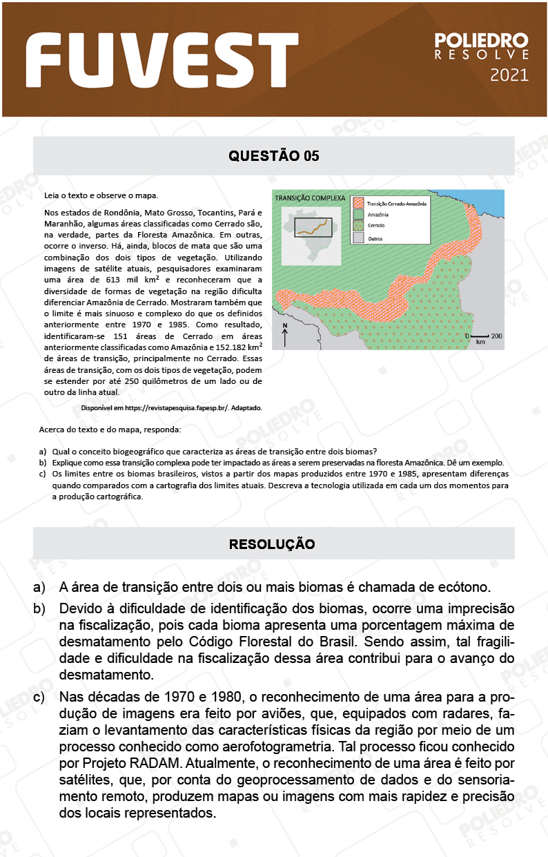 Dissertativa 5 - 2ª Fase - 2º Dia - Fuvest 2021
