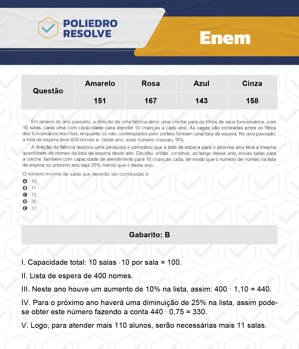 Questão 151 - Prova Amarela - Enem 2023