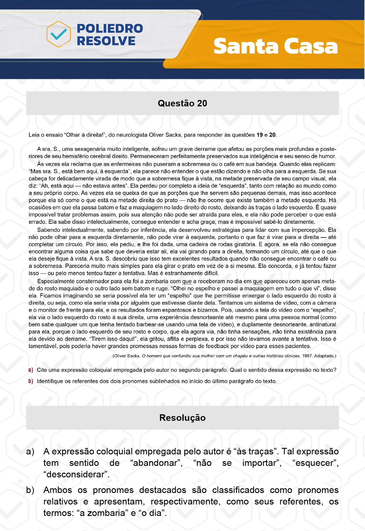 Dissertativa 20 - 2º Dia - Santa Casa 2024