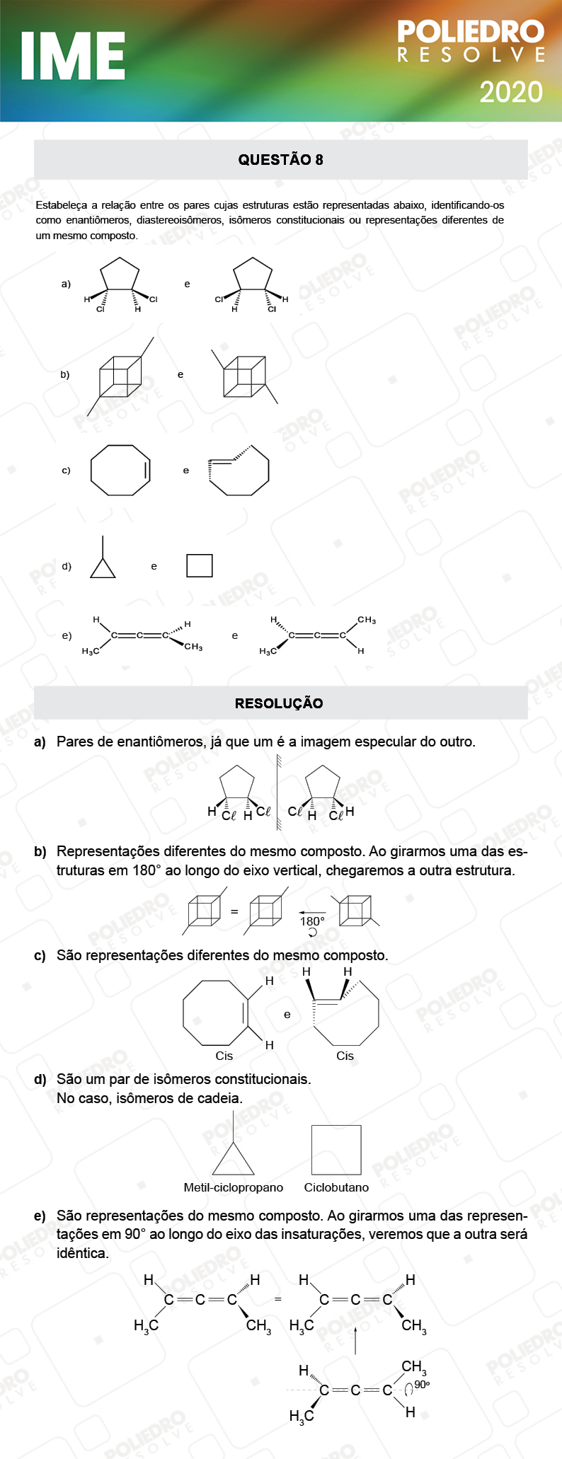 Dissertativa 8 - 2ª Fase - Química - IME 2020