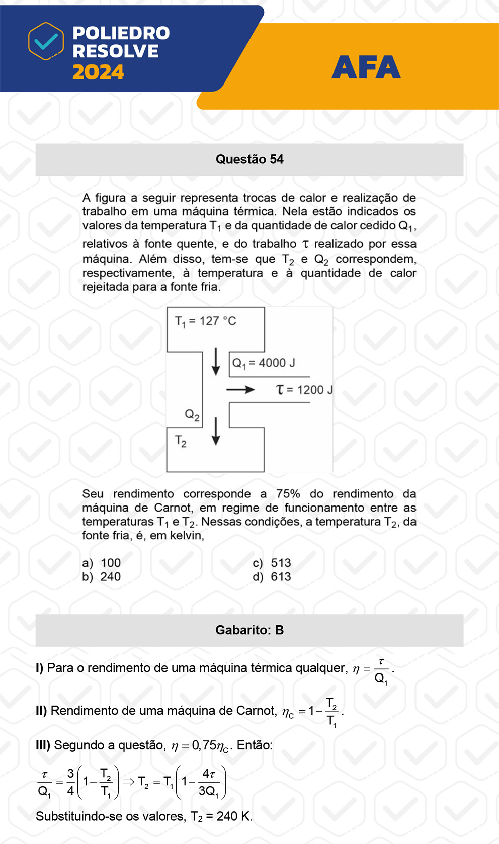Questão 54 - Nova variação - AFA 2024