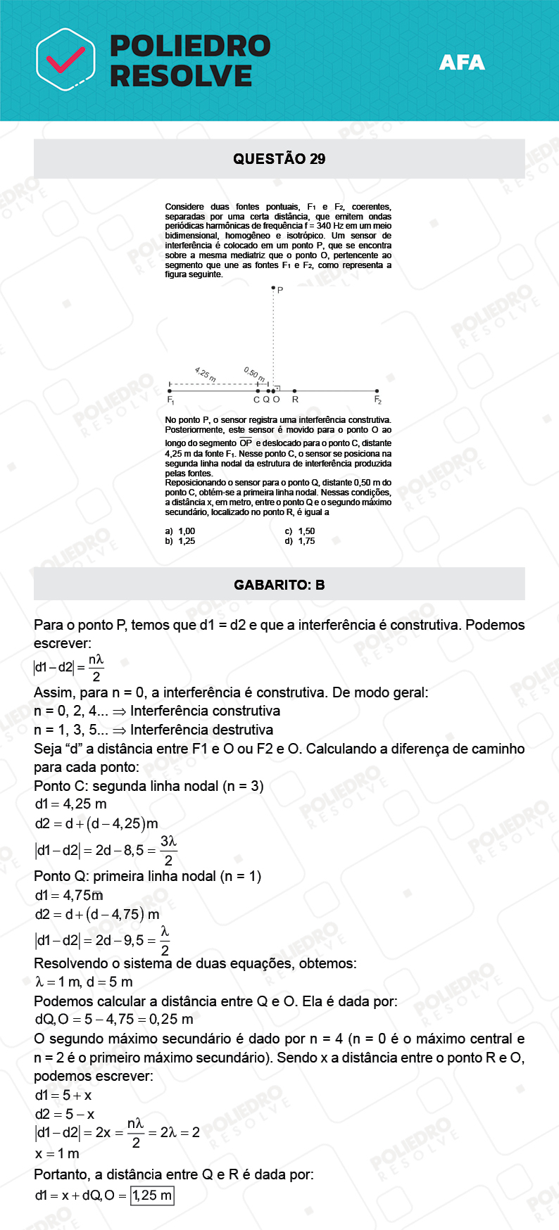 Questão 29 - Prova Tipo A - AFA 2022