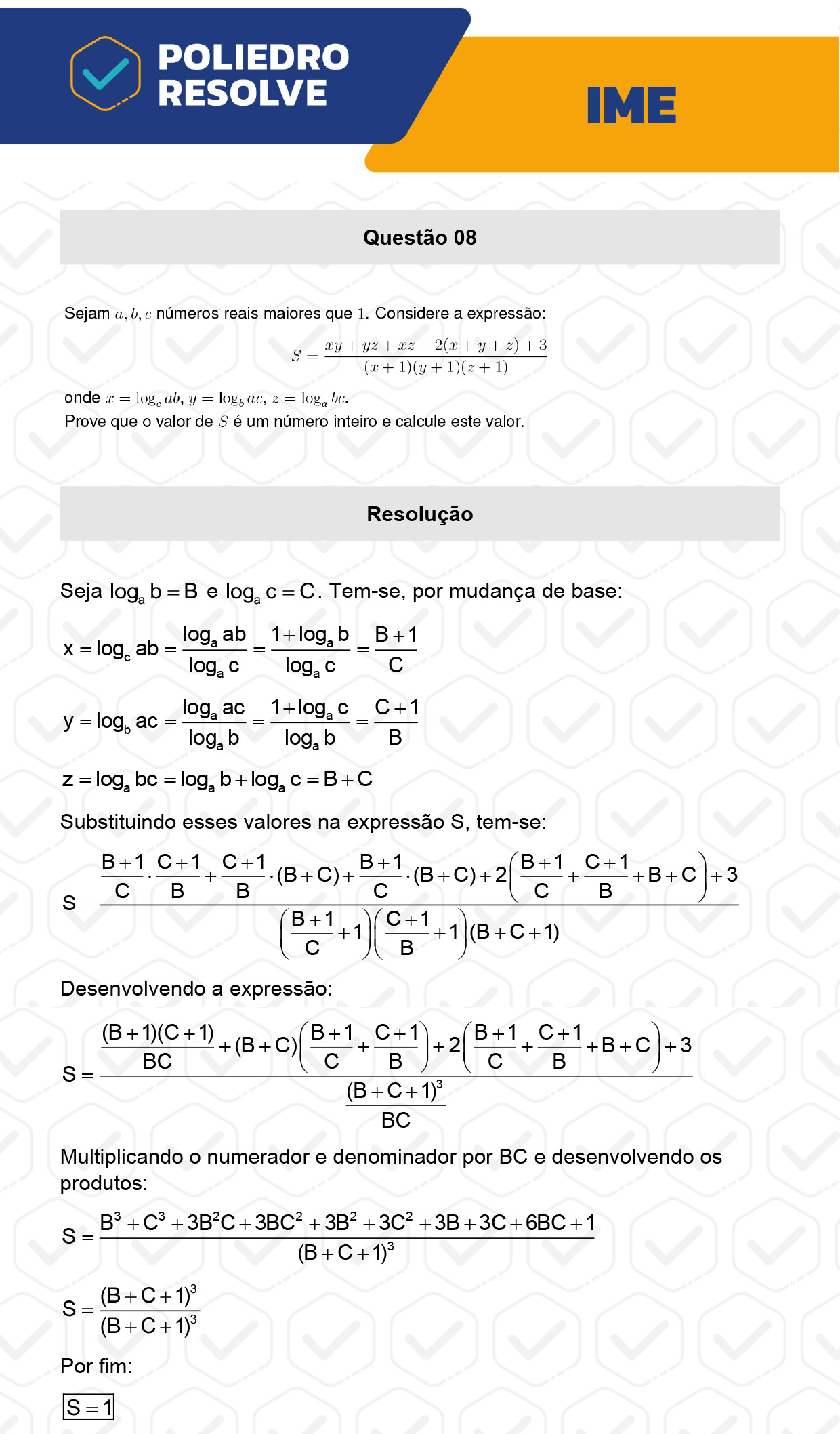 Dissertativa 8 - 2ª Fase - Matemática - IME 2023
