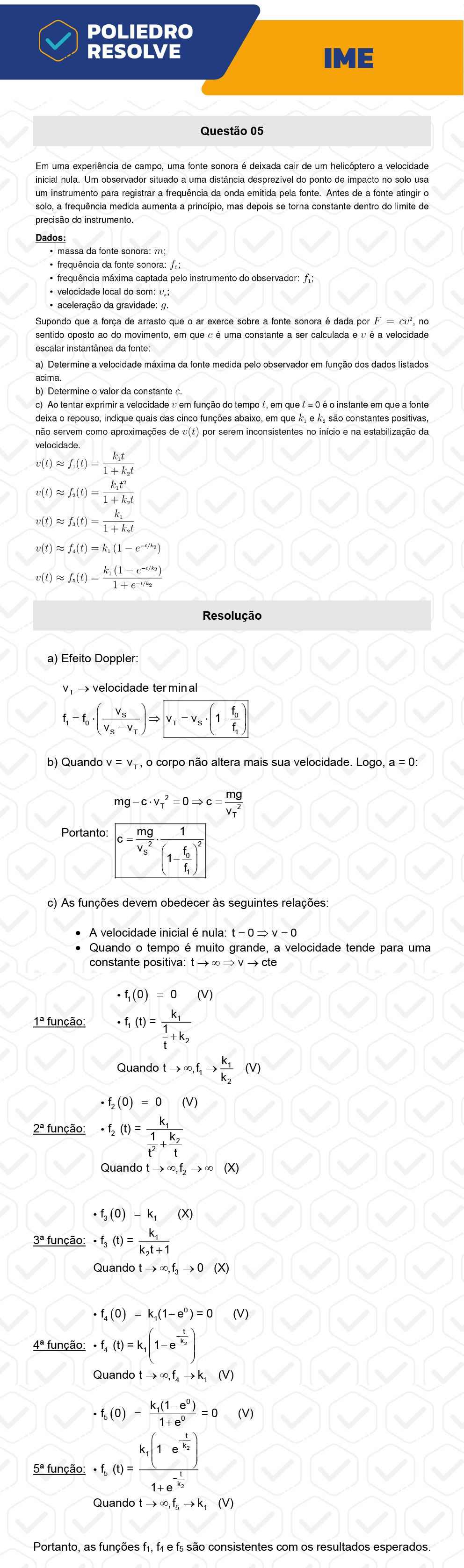 Dissertativa 5 - 2ª Fase - Física - IME 2023