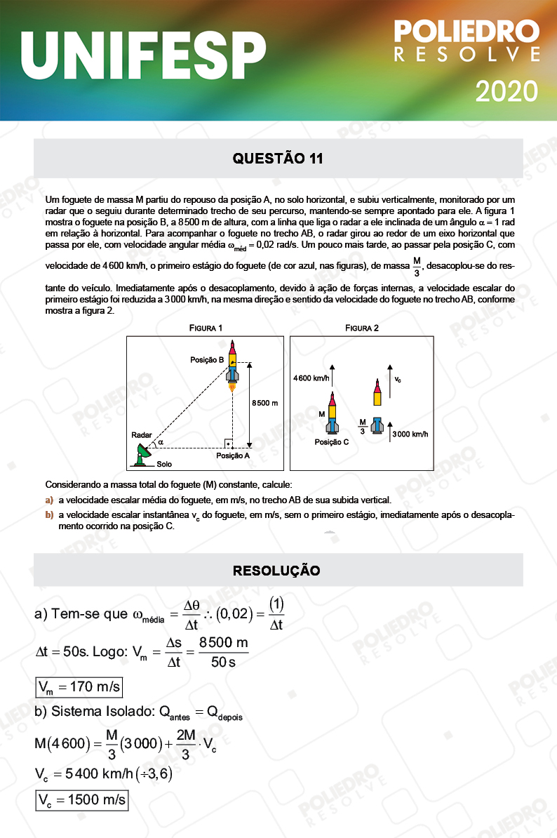 Dissertativa 11 - Fase única - 2º Dia - Unifesp 2020