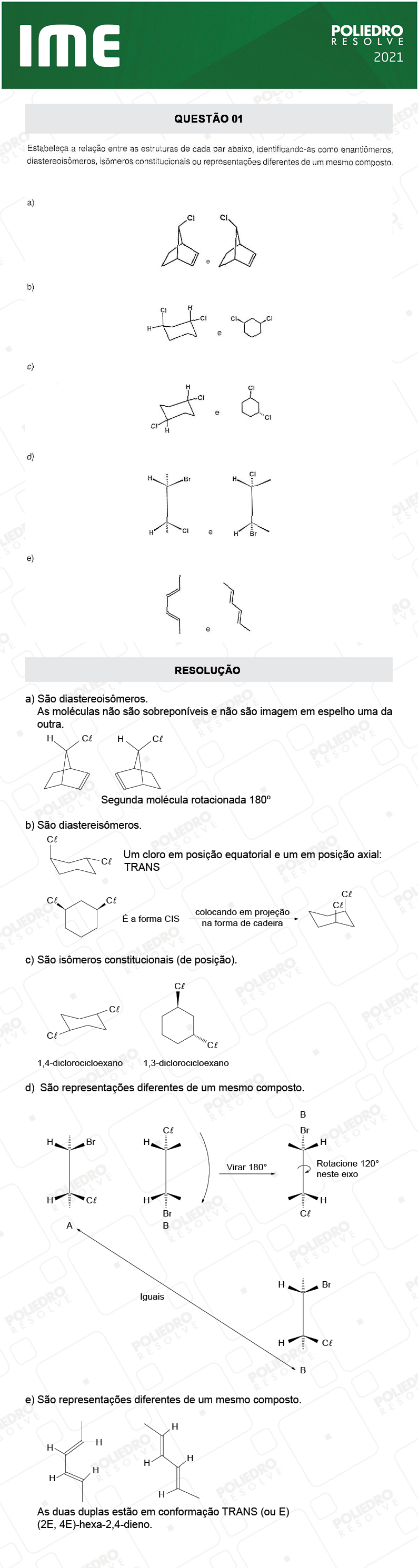 Dissertativa 1 - 2ª Fase - Química - IME 2021