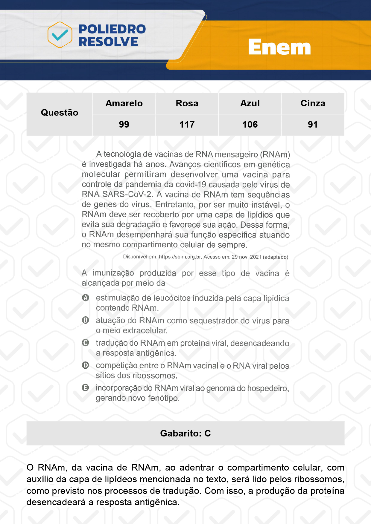 Questão 99 - Prova Amarela - Enem 2023