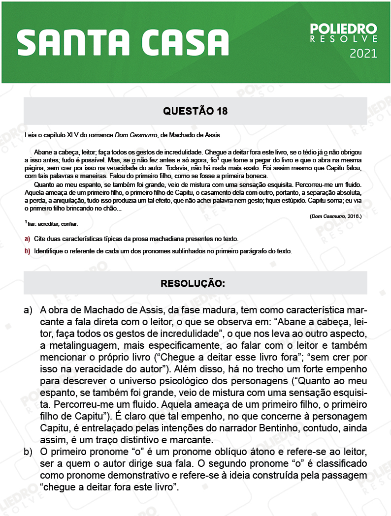 Dissertativa 18 - 2º Dia - Santa Casa 2021