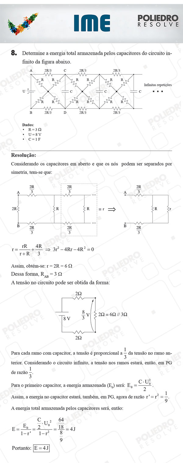Dissertativa 8 - Física - IME 2018