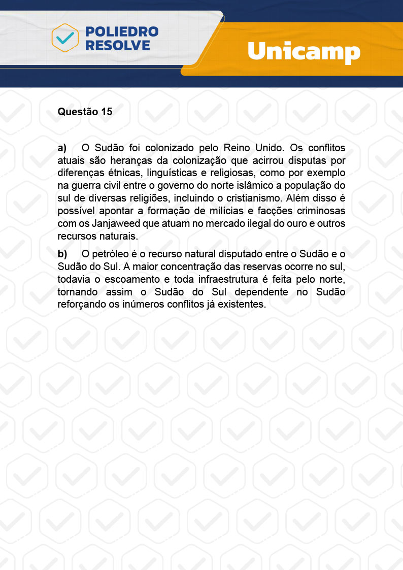 Dissertativa 15 - 2ª Fase - 2º Dia - Unicamp 2024