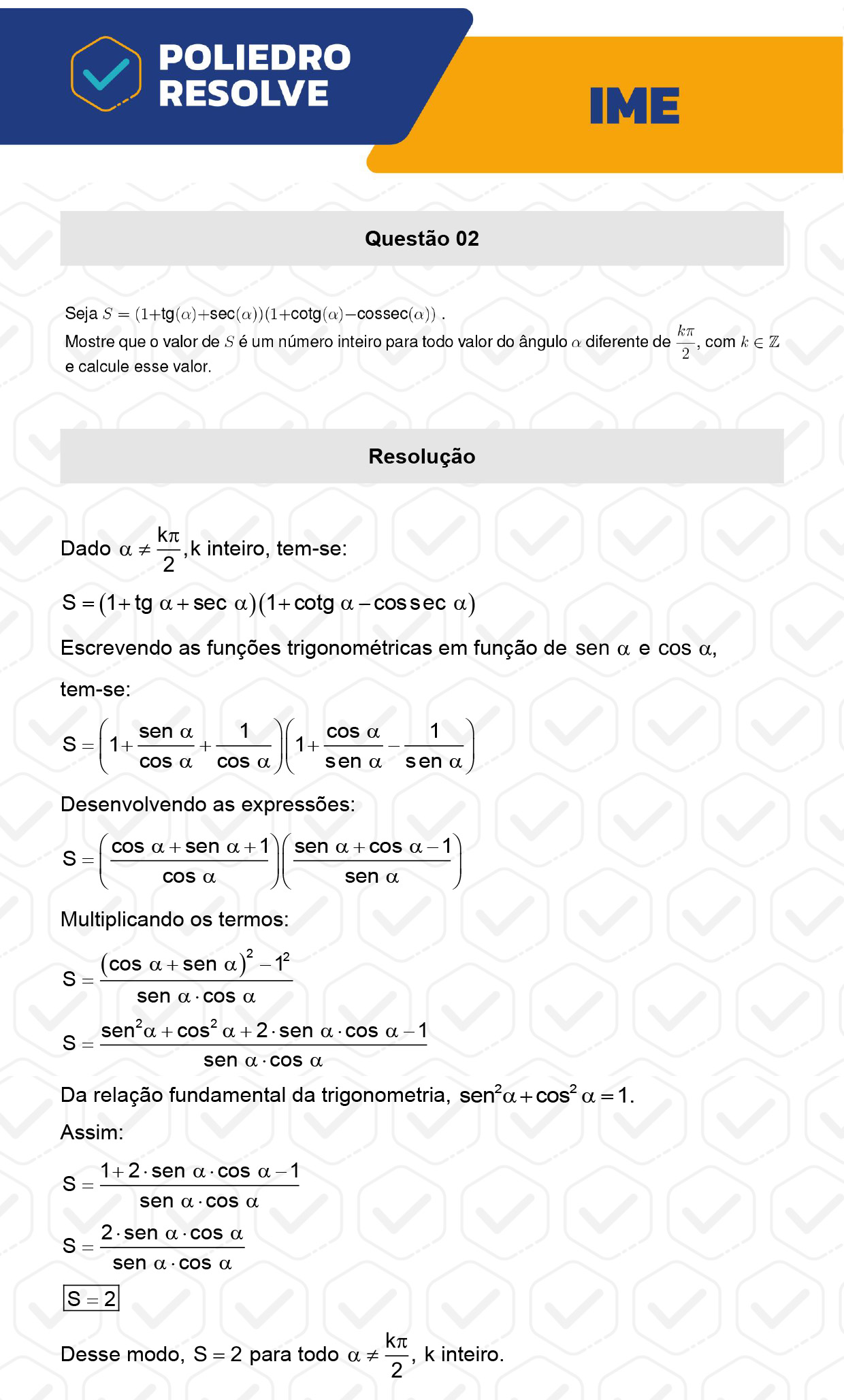 Dissertativa 2 - 2ª Fase - Matemática - IME 2023