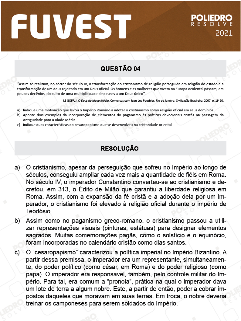 Dissertativa 4 - 2ª Fase - 2º Dia - Fuvest 2021