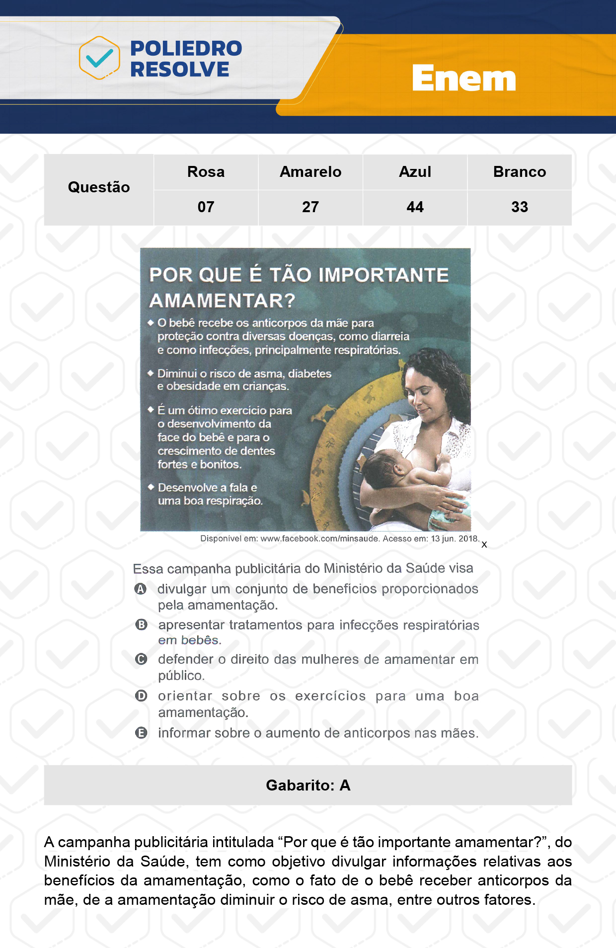 Questão 44 - 1º Dia - Prova Azul - ENEM 2023