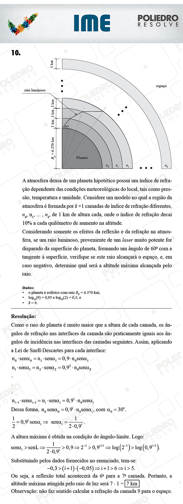 Dissertativa 10 - Física - IME 2018