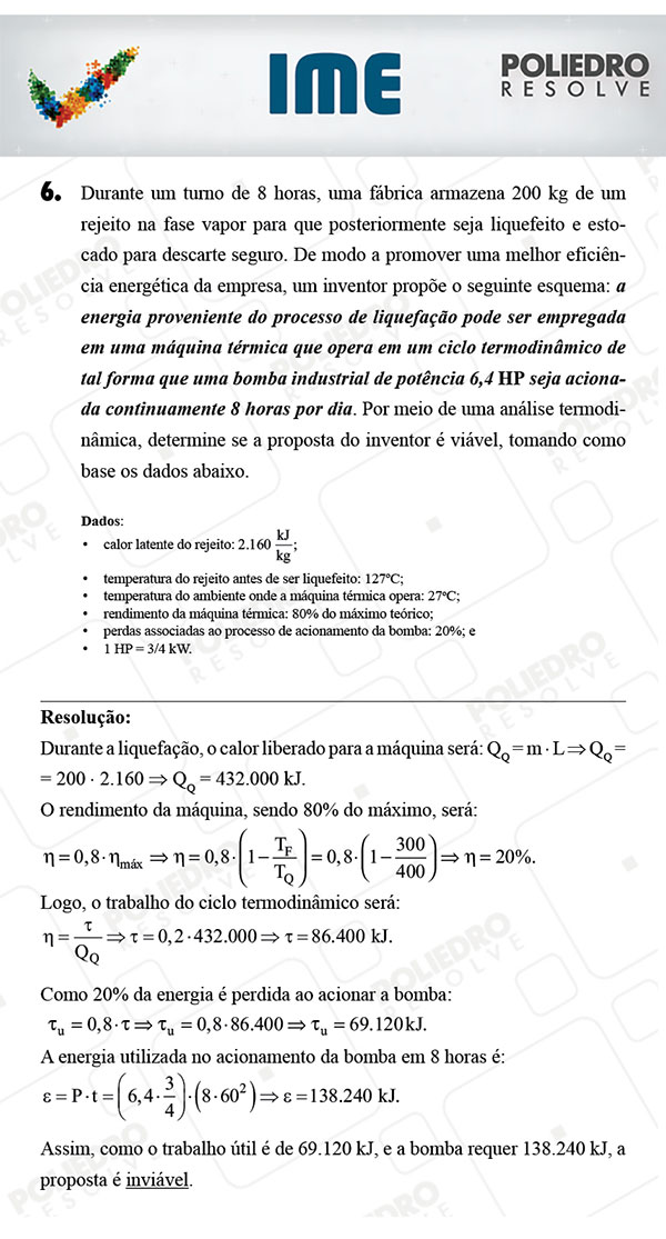 Dissertativa 6 - Física - IME 2018