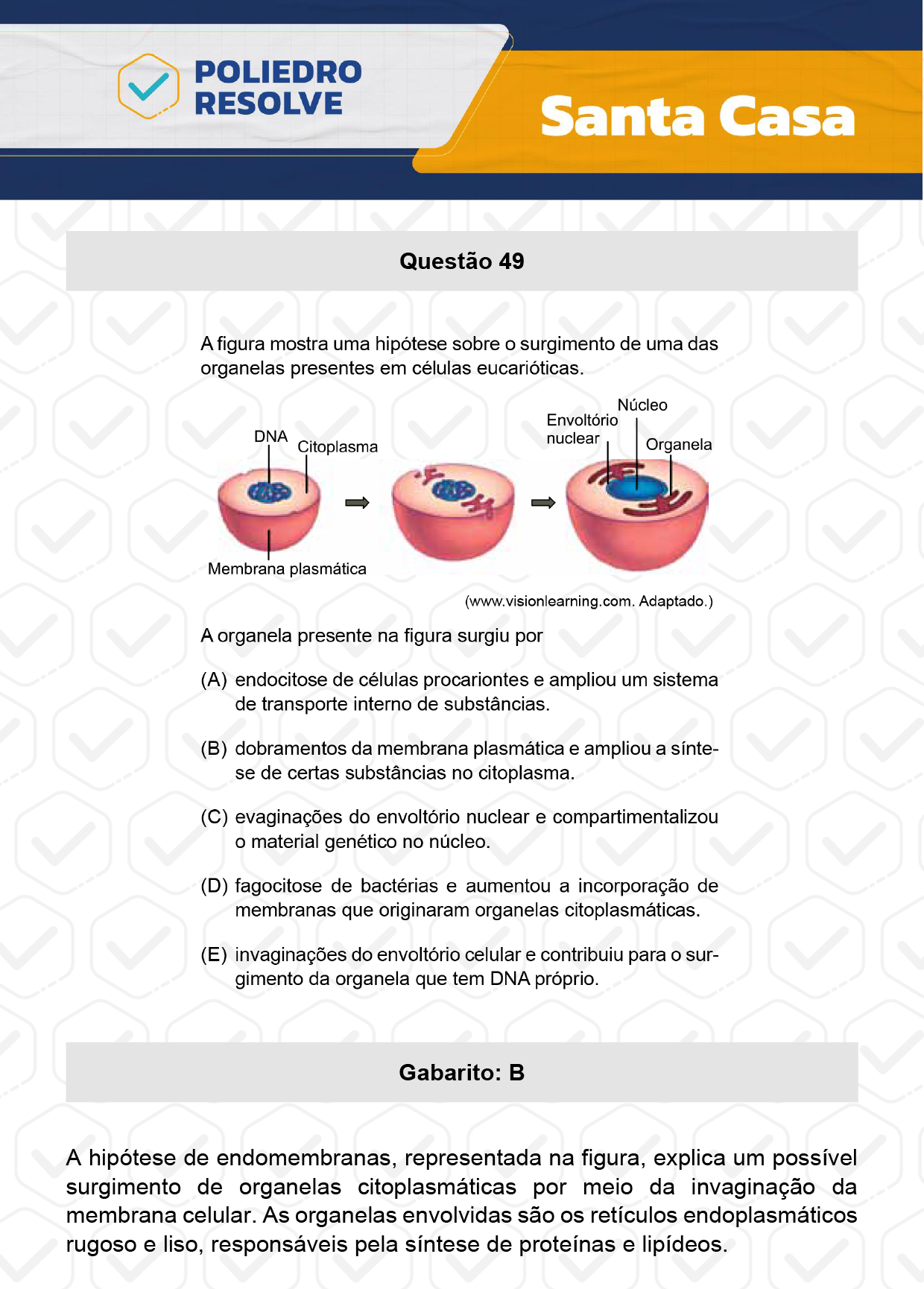 Questão 49 - 1º Dia - SANTA CASA 2024
