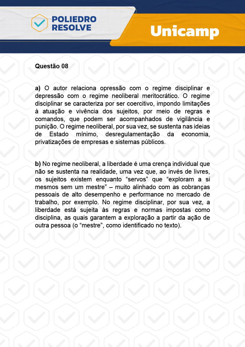 Dissertativa 8 - 2ª Fase - 1º Dia - Unicamp 2024