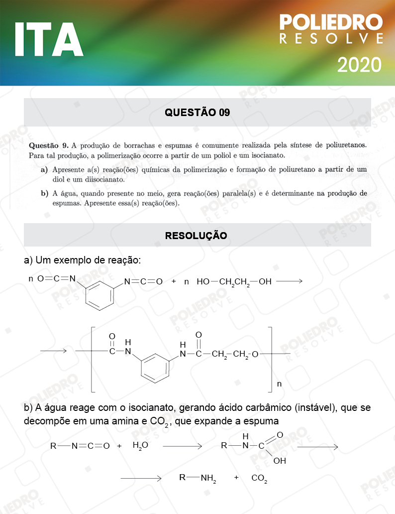 Dissertativa 9 - 2ª Fase - 1º Dia - Mat / Quí - ITA 2020