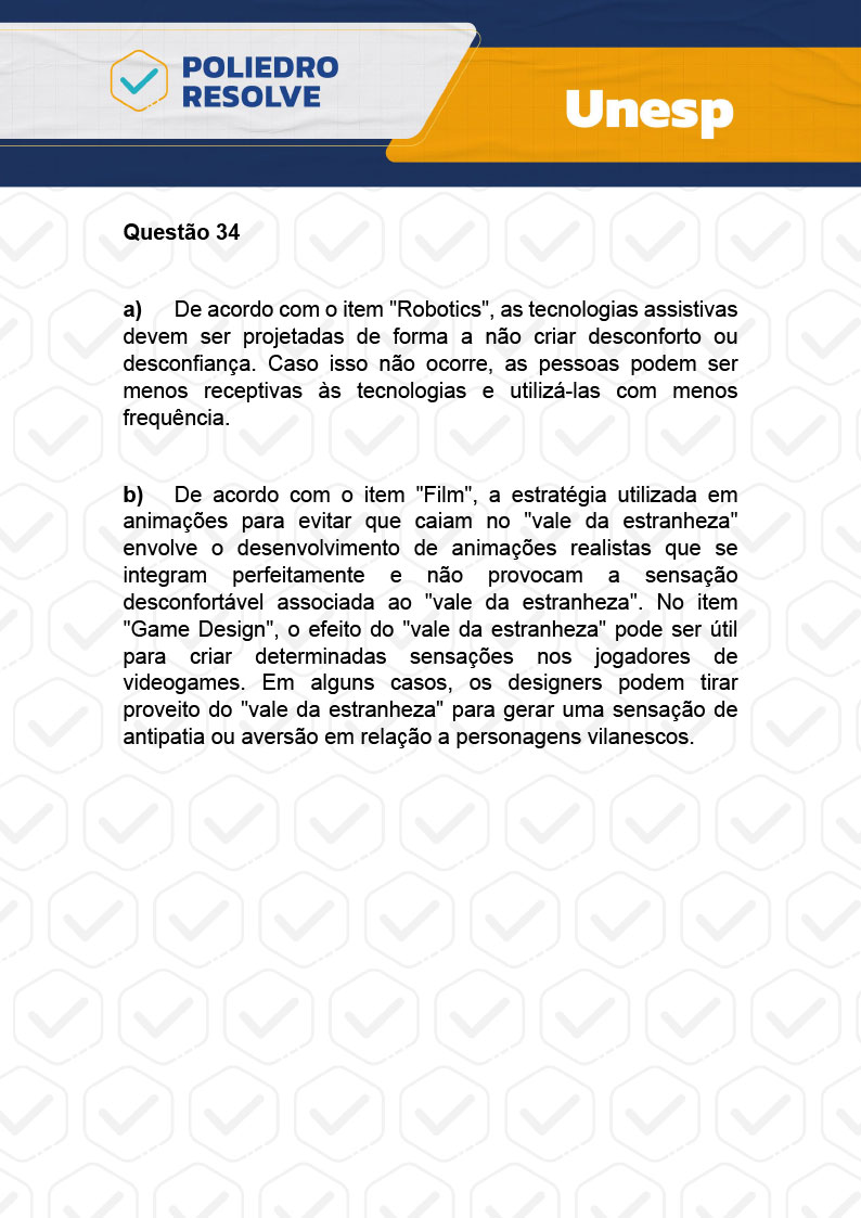 Dissertativa 34 - 2ª Fase - 2º Dia - Unesp 2024