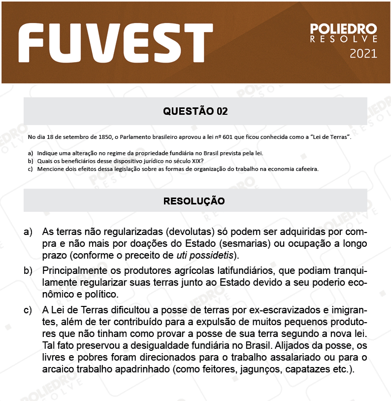 Dissertativa 2 - 2ª Fase - 2º Dia - Fuvest 2021