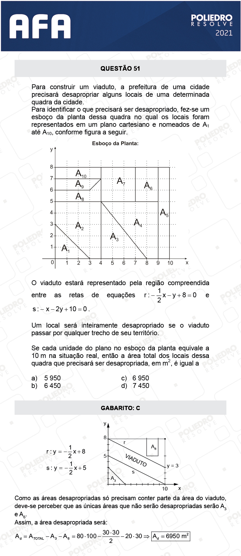 Questão 51 - Prova Tipo A - AFA 2021