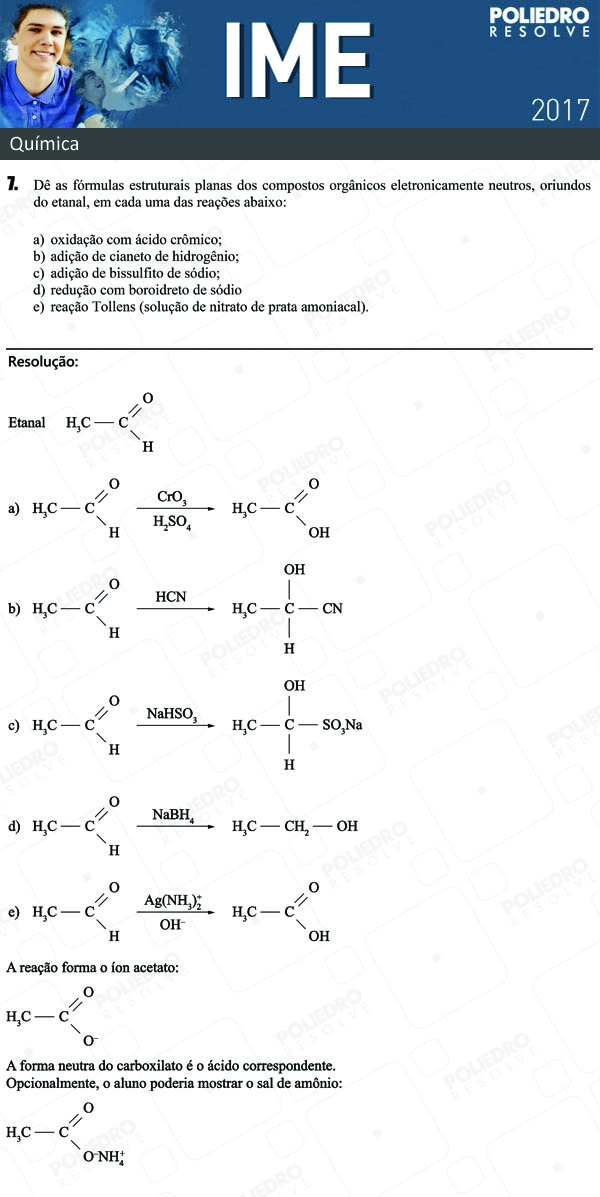 Dissertativa 7 - Química - IME 2017