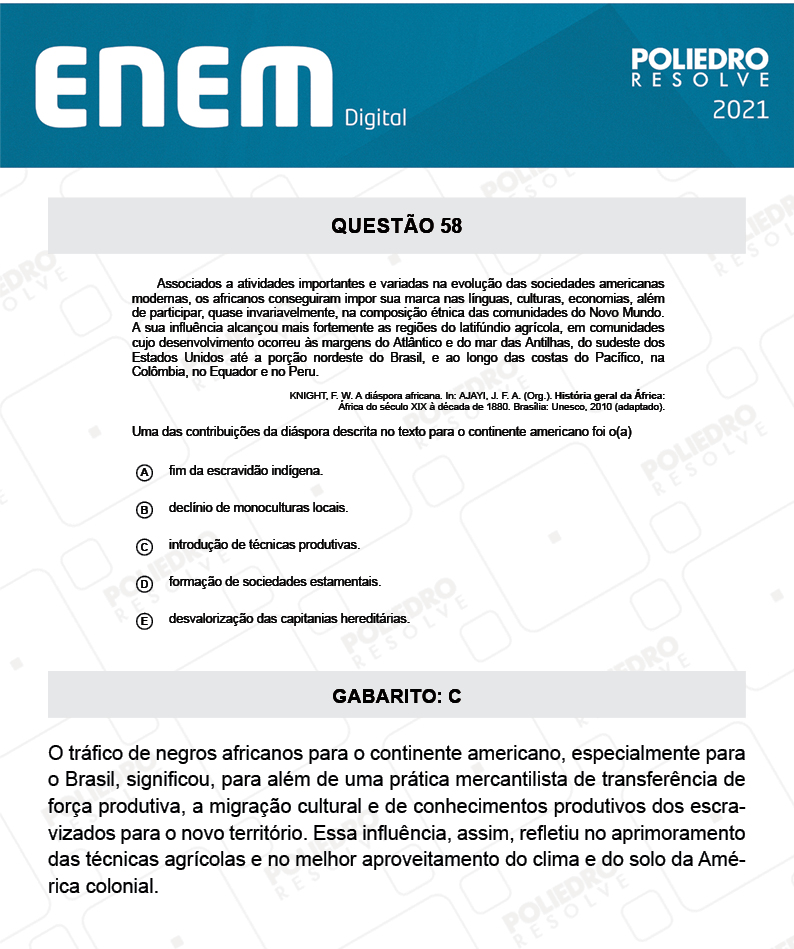 Questão 58 - 1º Dia - Prova Azul - Inglês - ENEM DIGITAL 2020